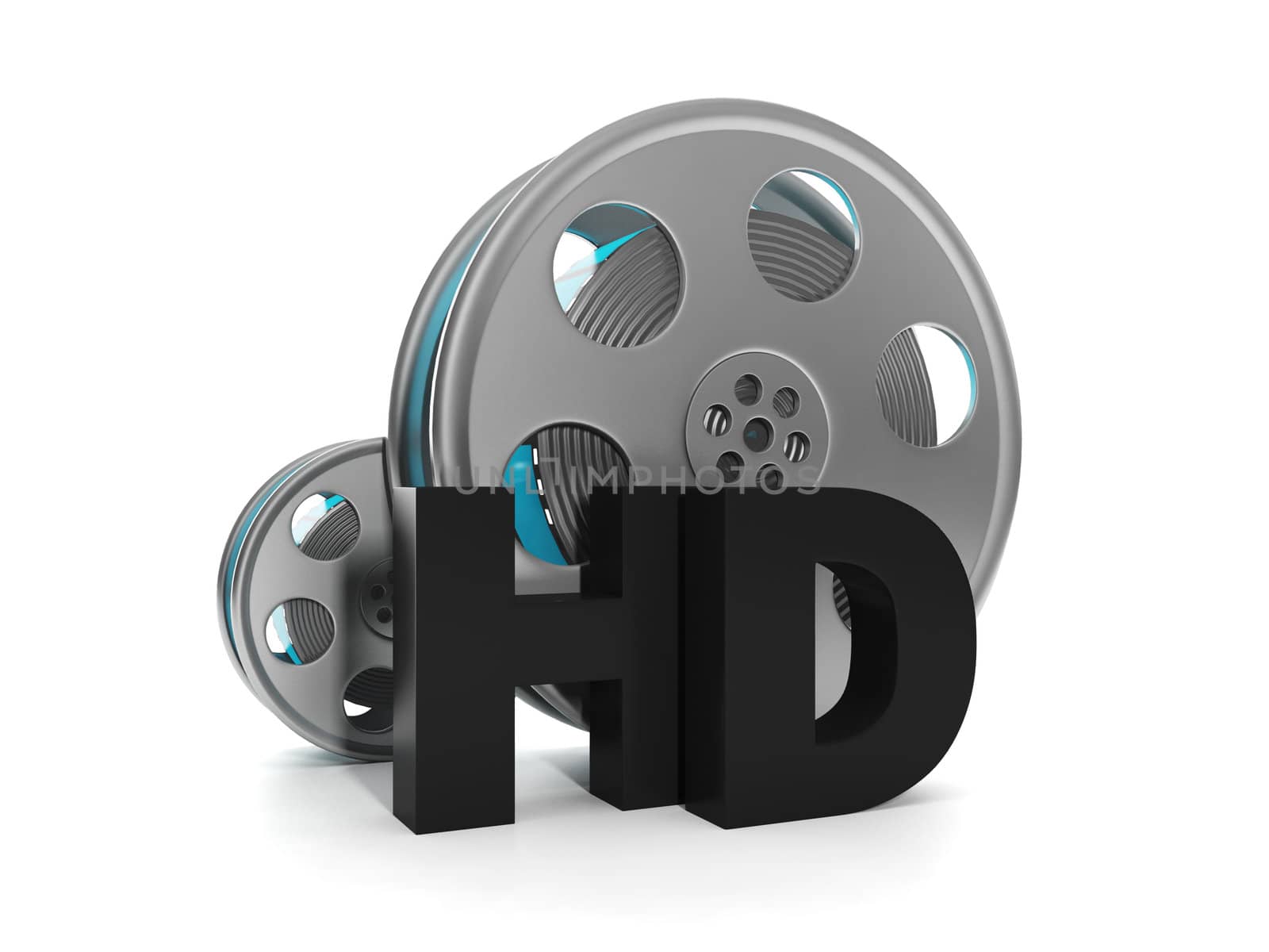 3d illustration: Entertainment Media, HD-quality video
