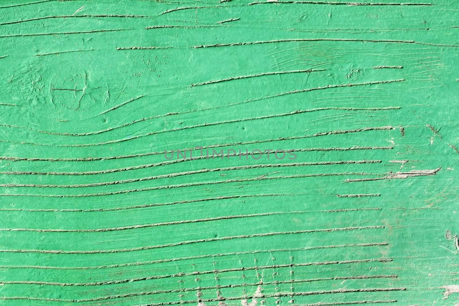 Green wooden painted surface by qiiip