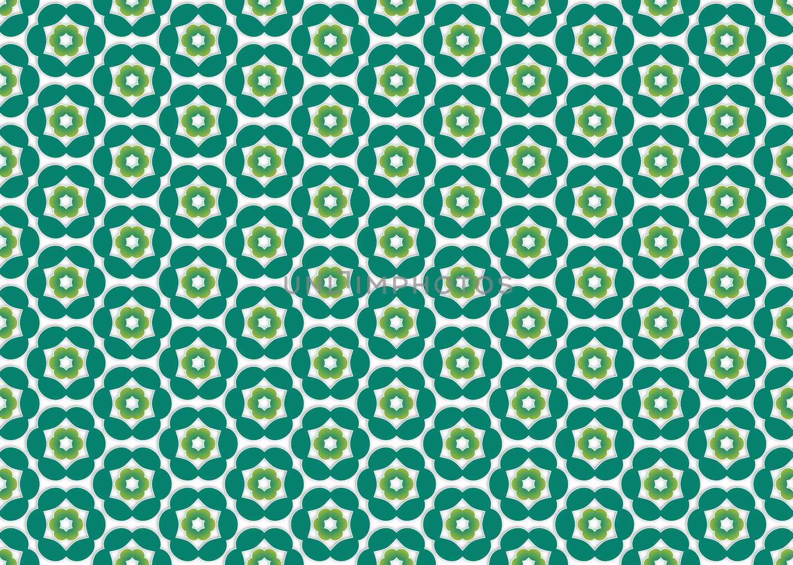 wallpaper with emerald colored flowers do regularly spaced evenly by