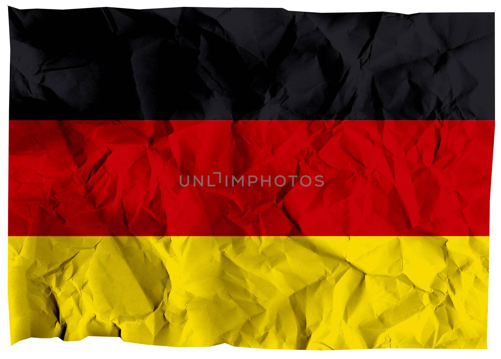 The national flag of Germany (Europe).