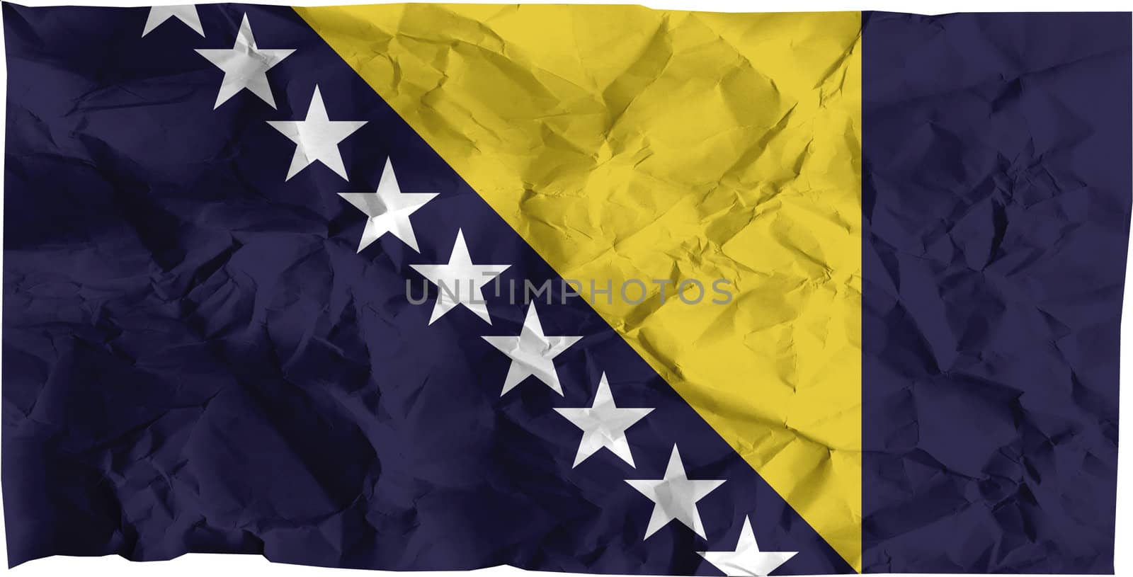 The flag of Bosnia and Herzegovina.