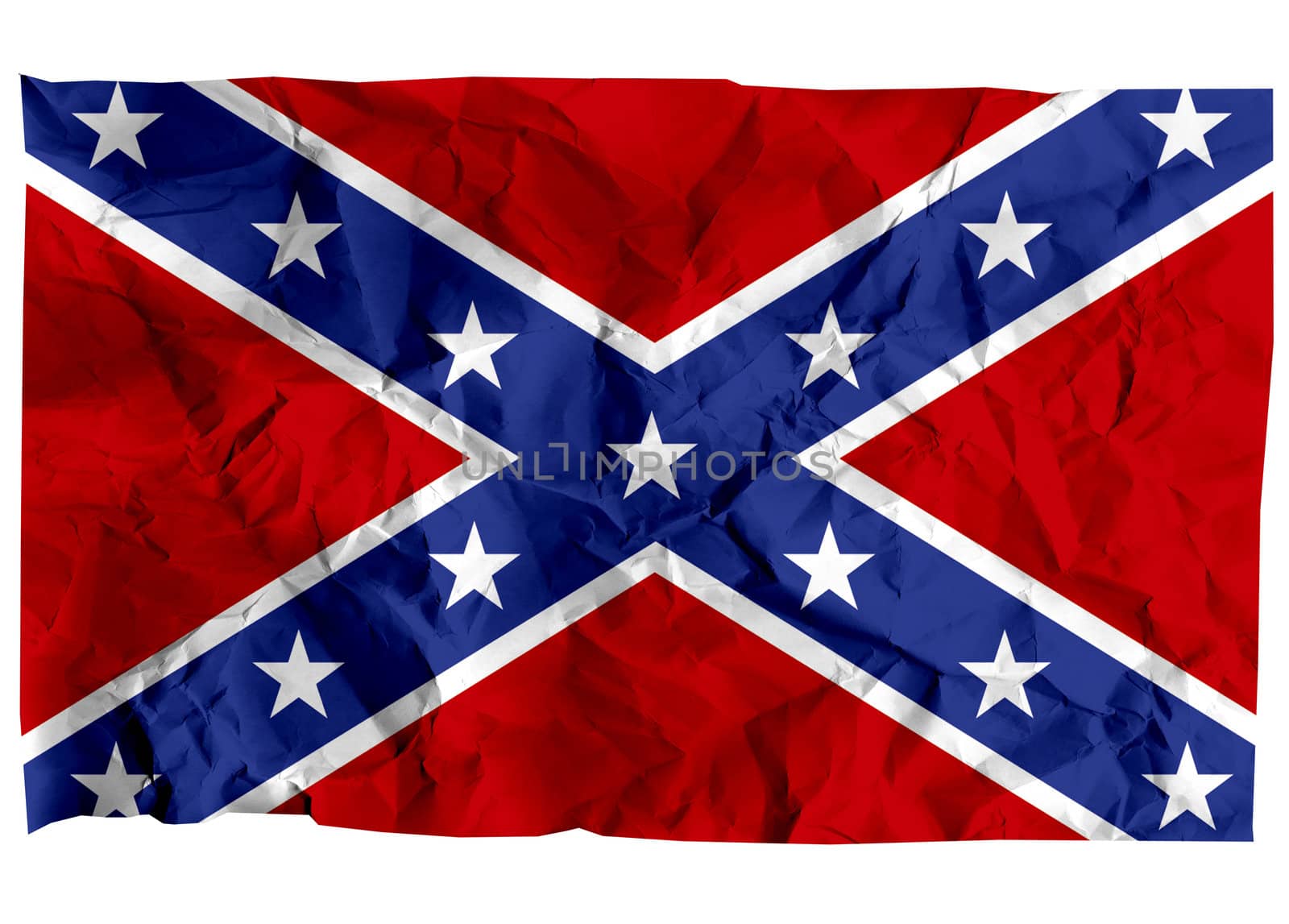 Confederate Flag at the time of the Civil War in America (1861–1865).
