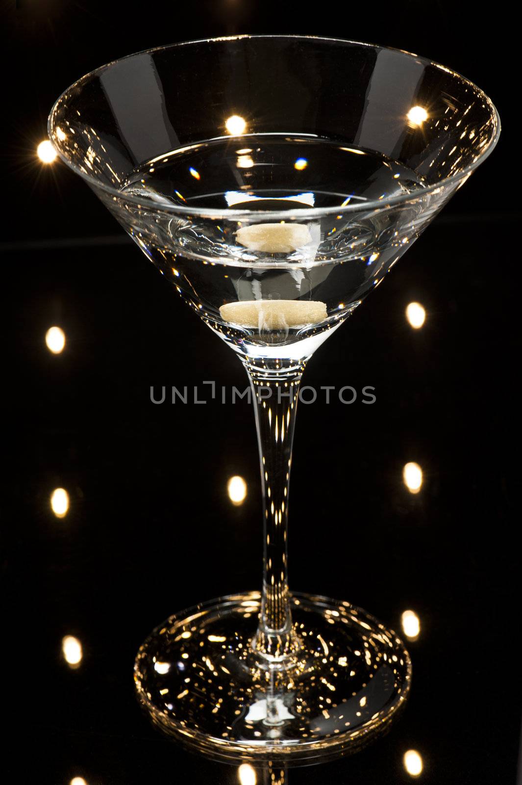 Martinis on the dance floor with nice illumination