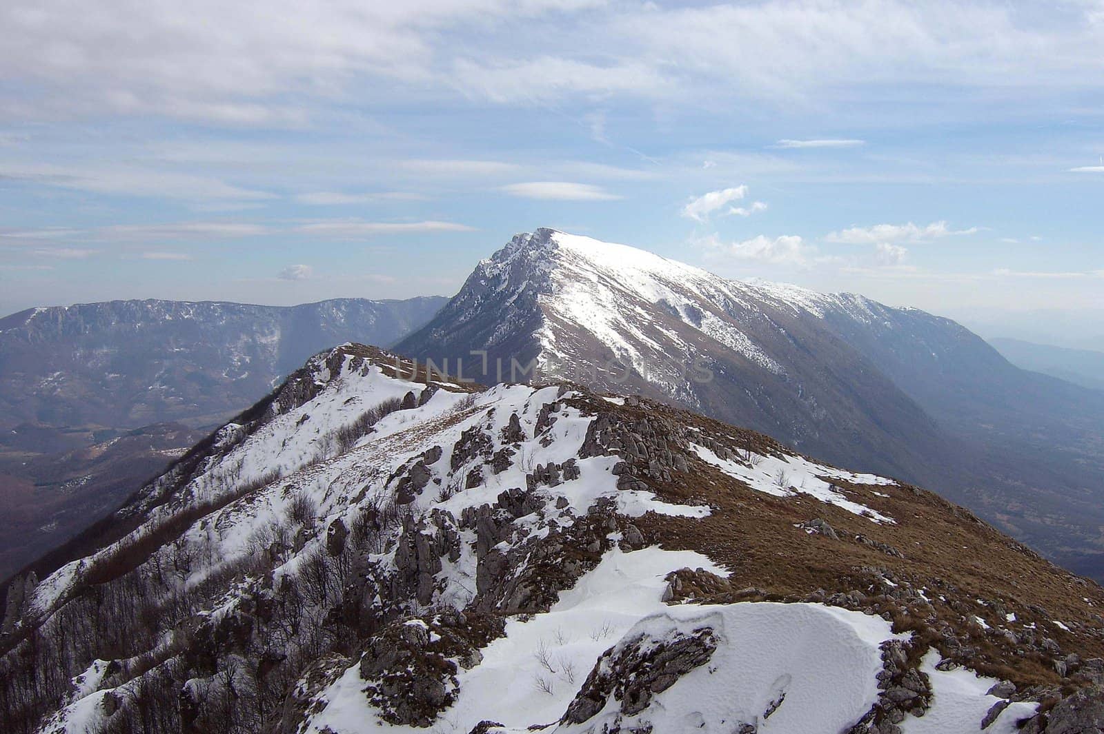 Dry Mountain (srb. Suva planina) with Tream peak (1810 m), Serbia.