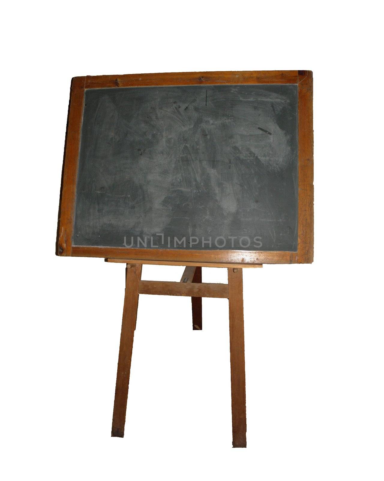 Photo of an old school board. Employee free object.