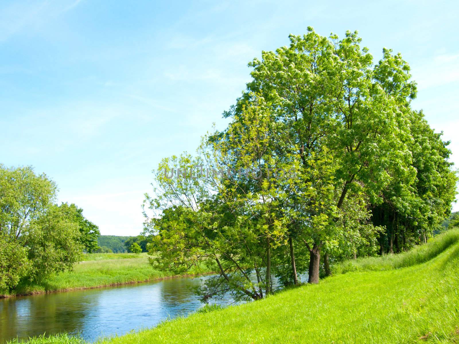 lake in the nature  by motorolka