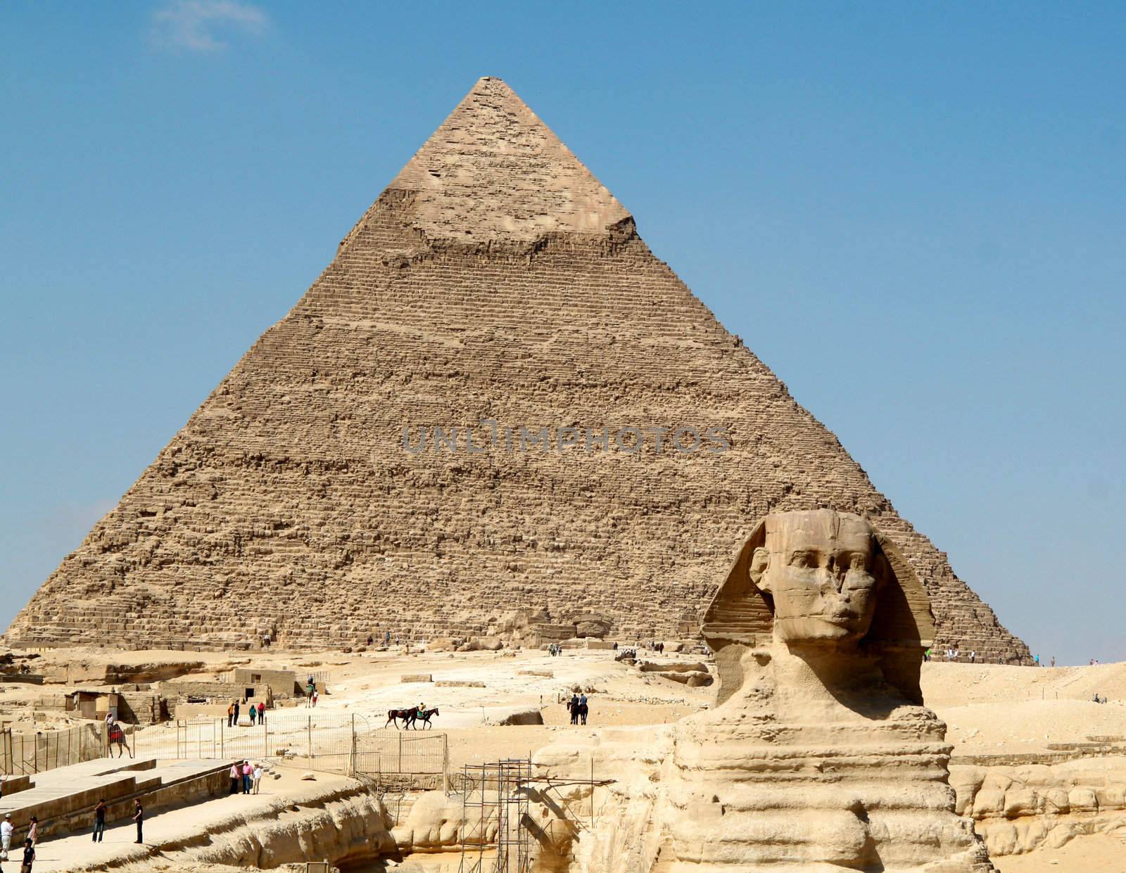 Pyramid of Khafre and the Sphinx