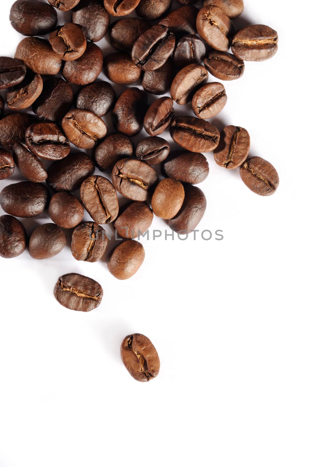 Coffee beans isolated on white by Sevaljevic