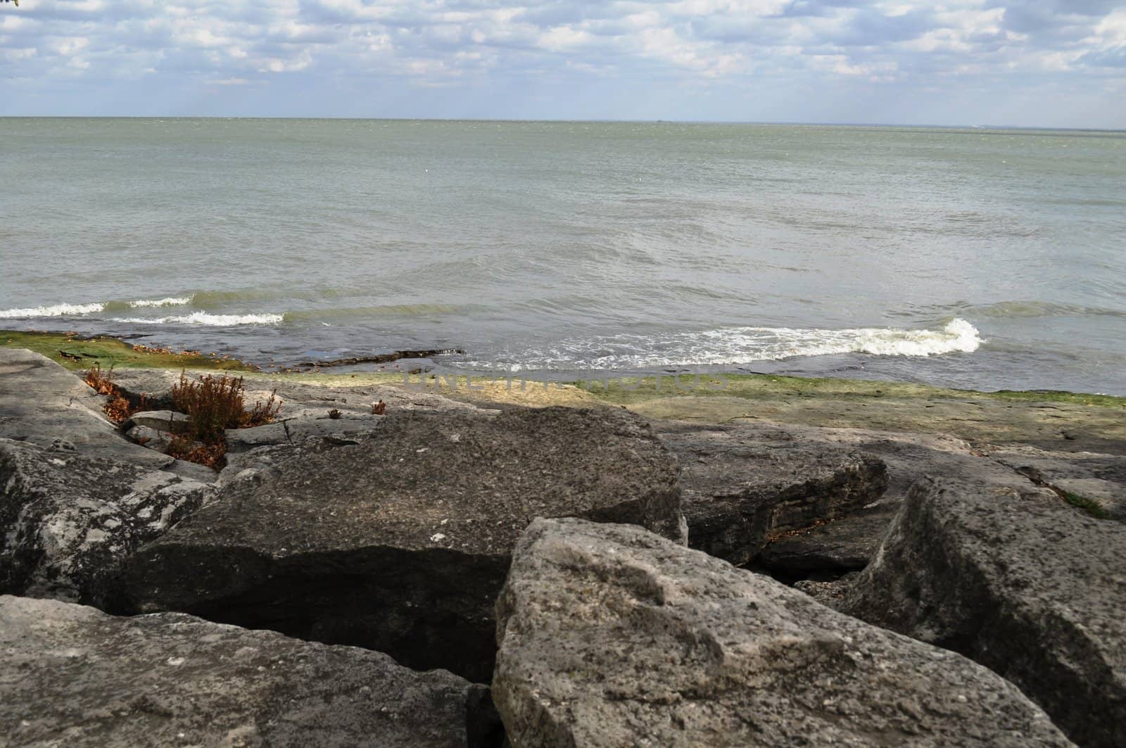 Rocks and water background