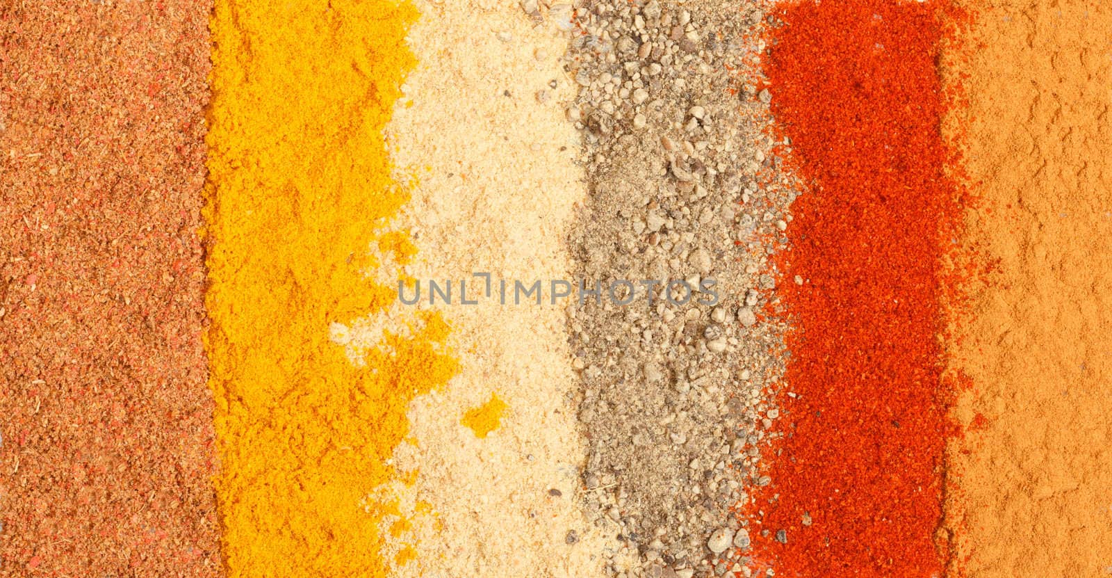 photo of spices background, closeup