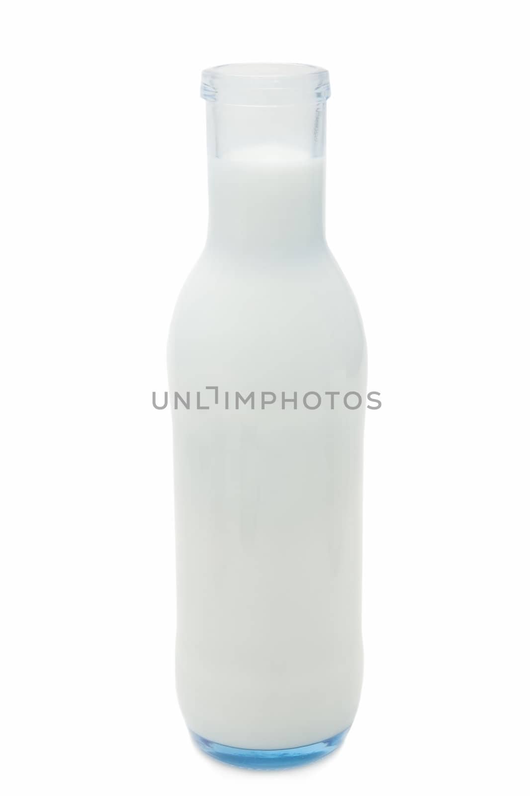 bottle of milk isolated on white background
