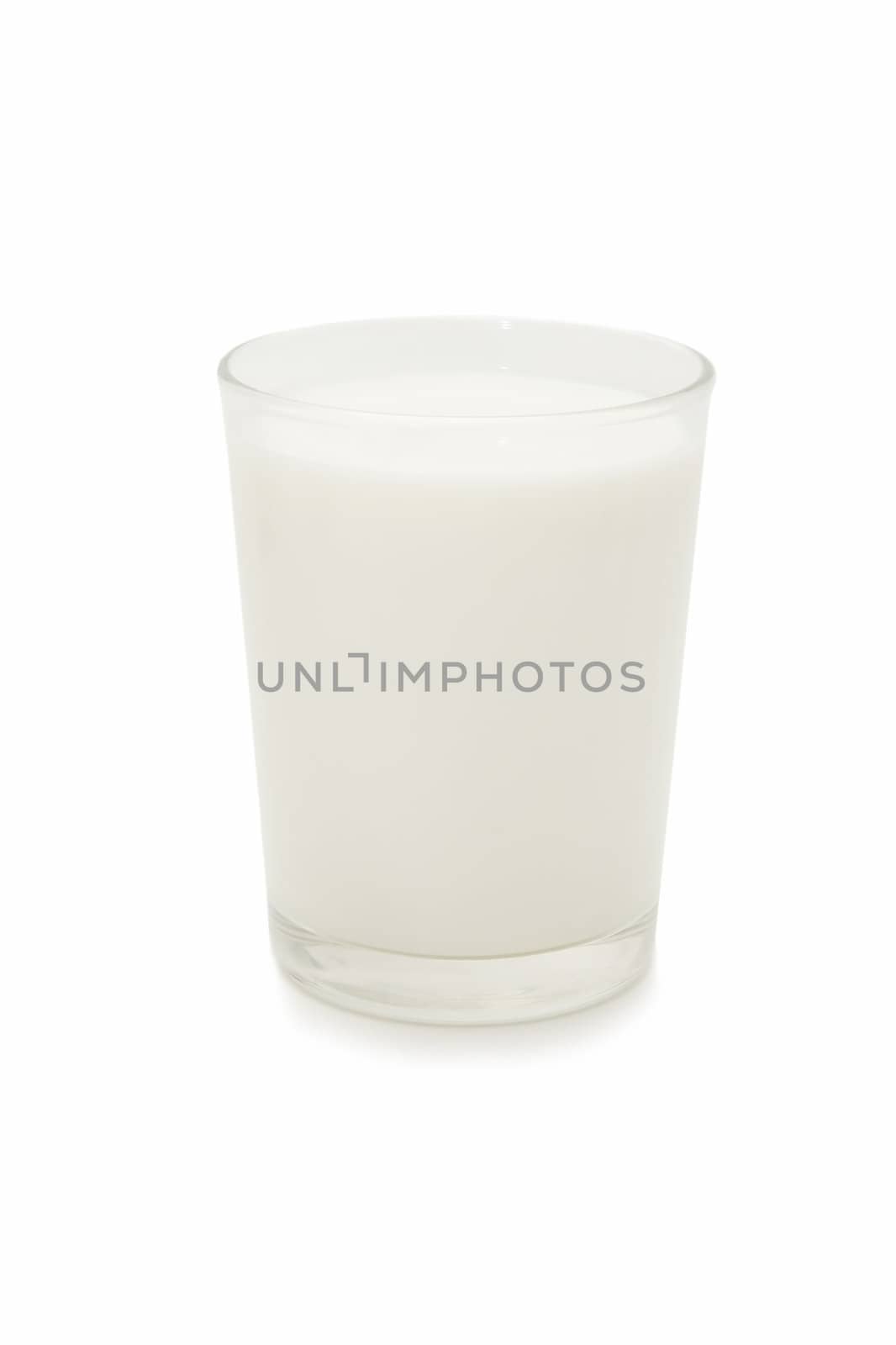 glass of fresh milk isolated on white background
