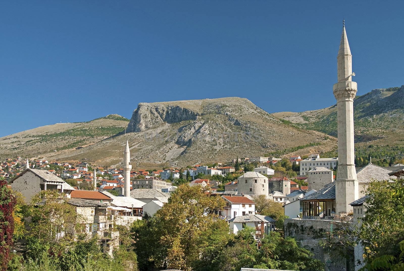 view of mostar in bosnia herzegovina