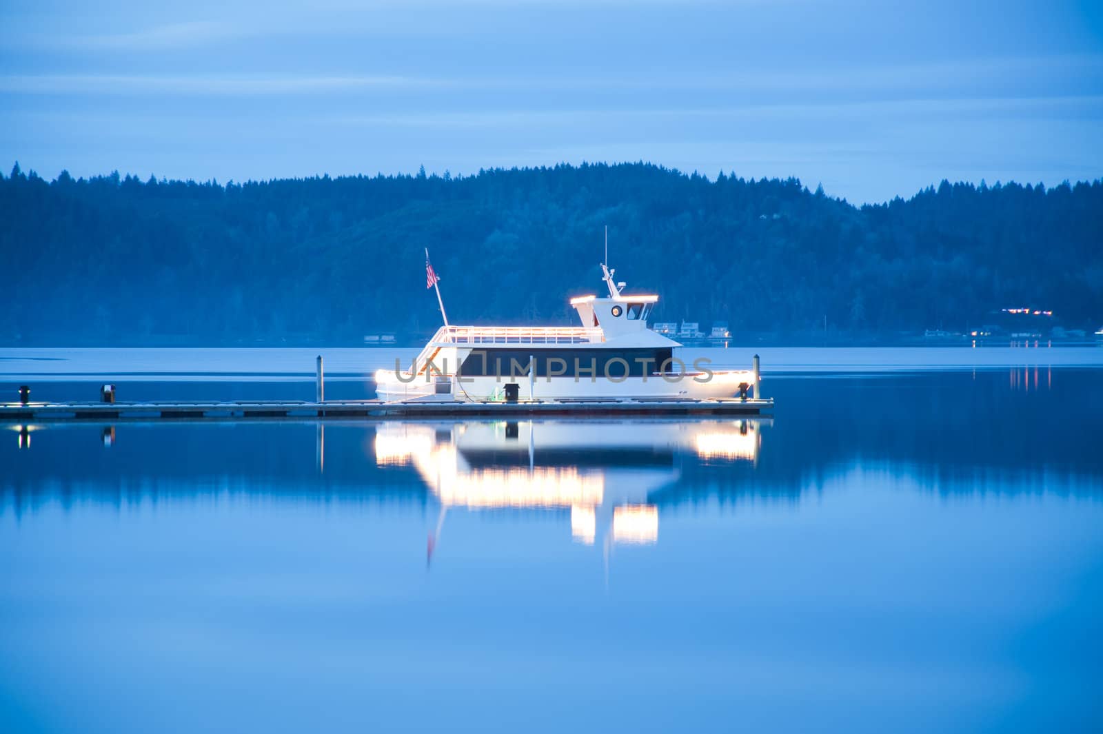 Boat in Hood Canal , WA