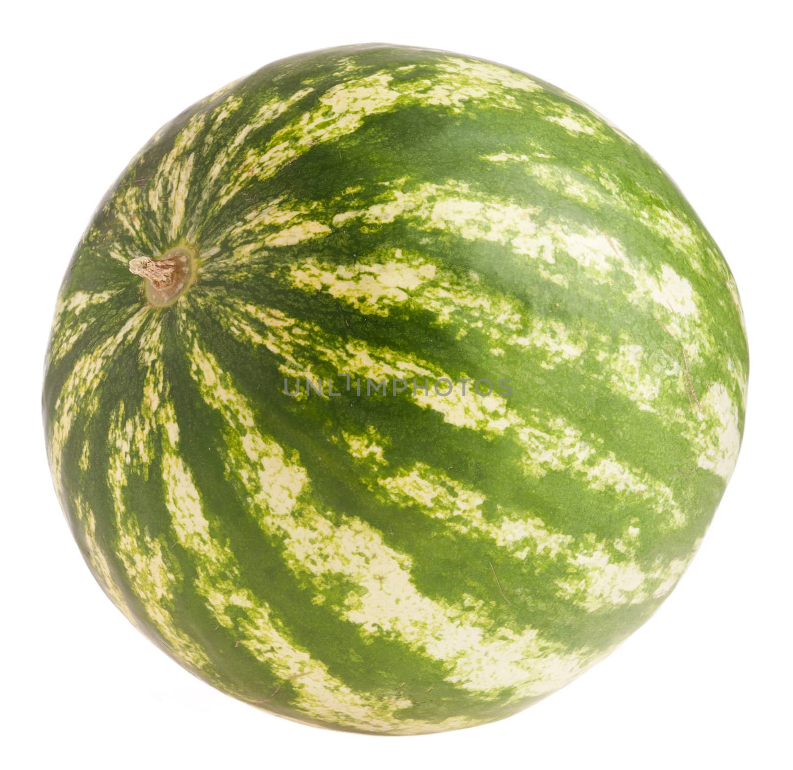 whole watermelon fruit (isolated on white background)
