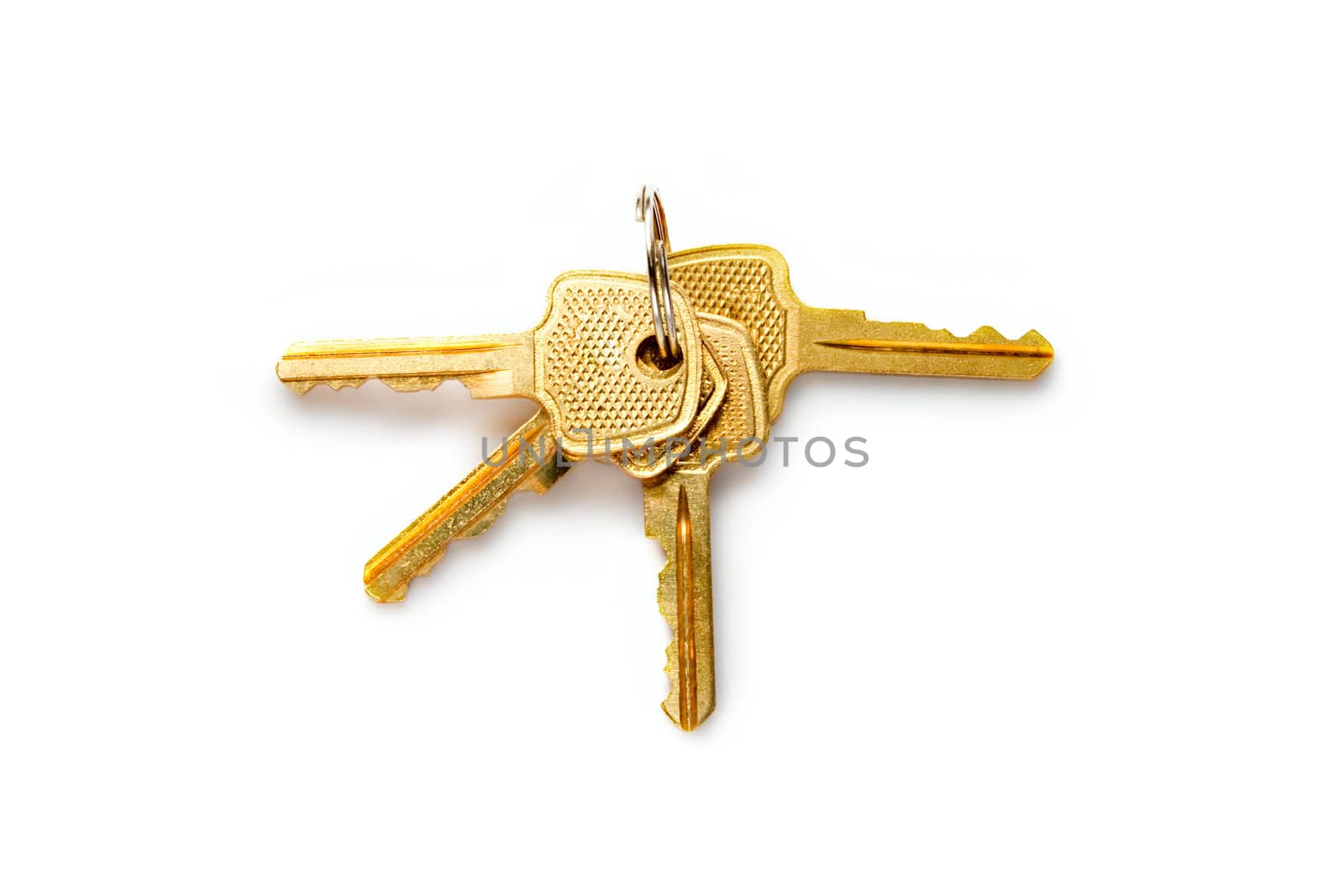 Keys isolated on white by Garsya