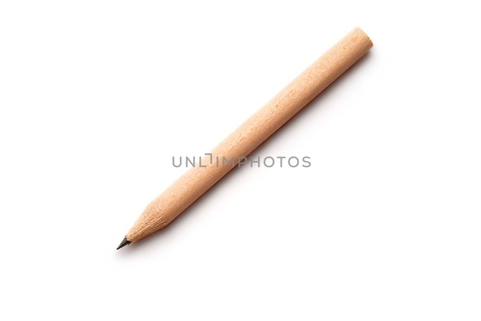 Pencil isolated on white by Garsya