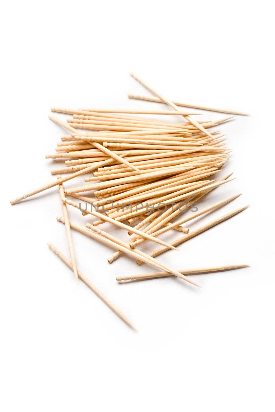 Toothpicks isolated on white