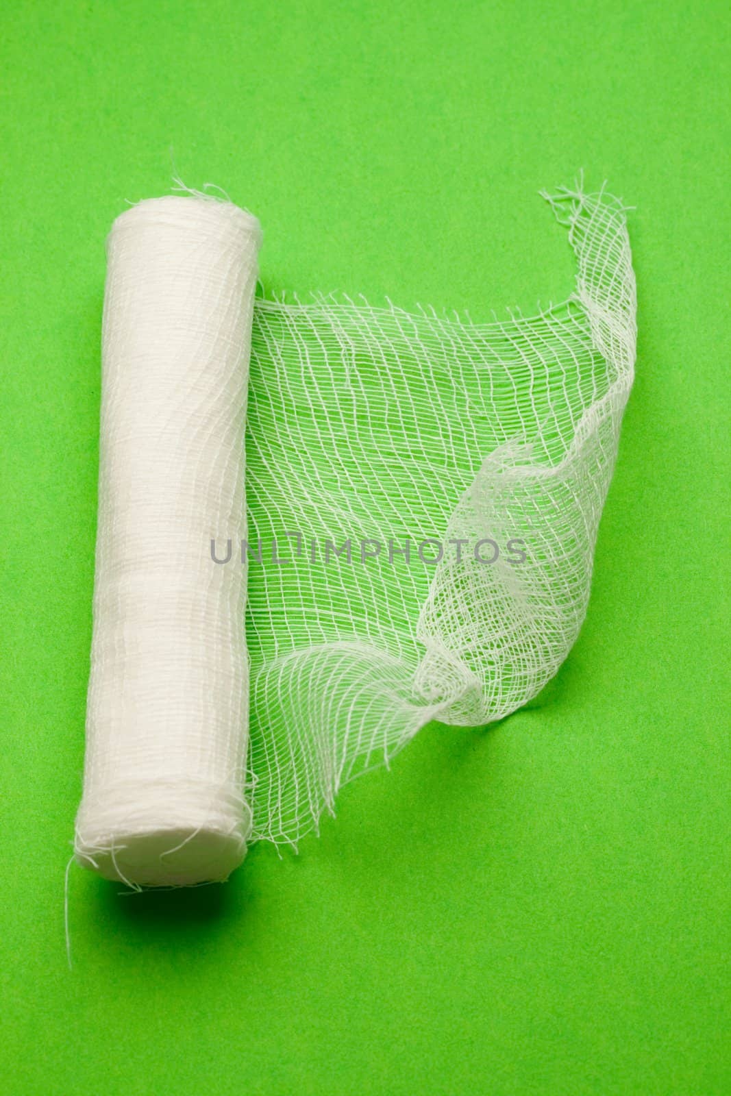 Bandage isolated on green by Garsya