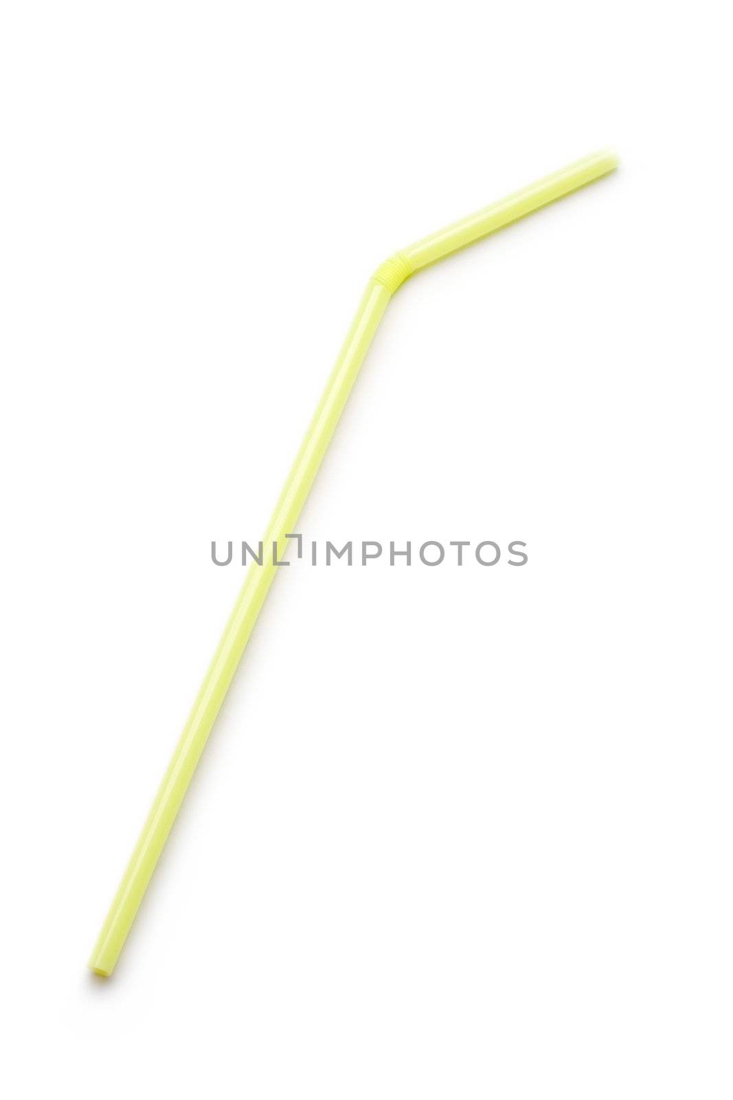 Straw isolated on white