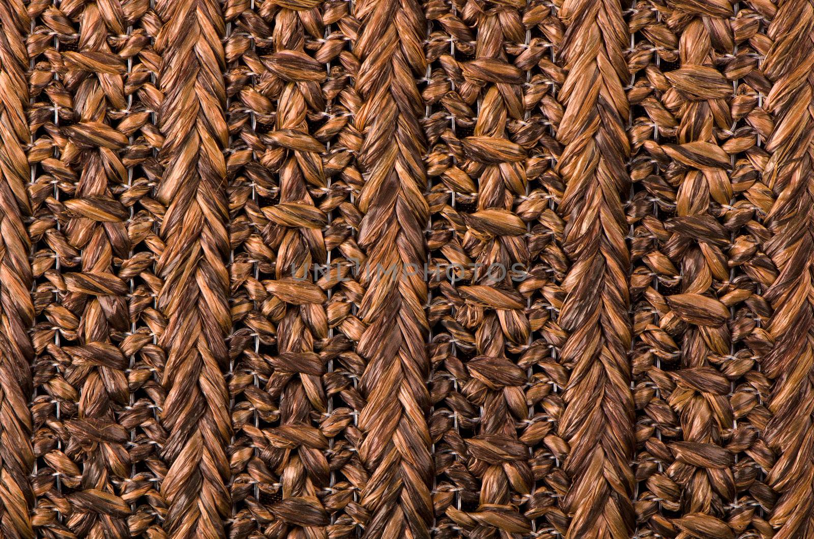 Brown wicker wood pattern background.