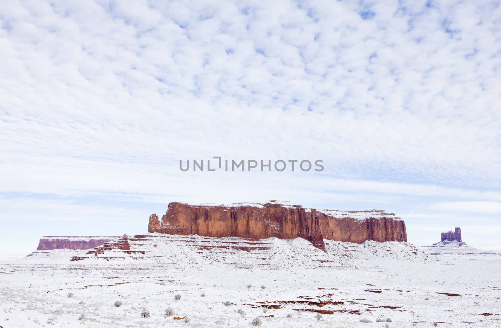 Monument Valley National Park in winter, Utah-Arizona, USA