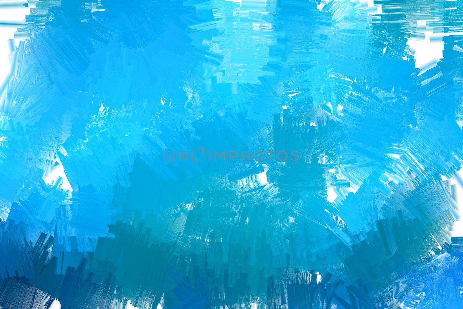 Messy blue acrylic paint as a background image