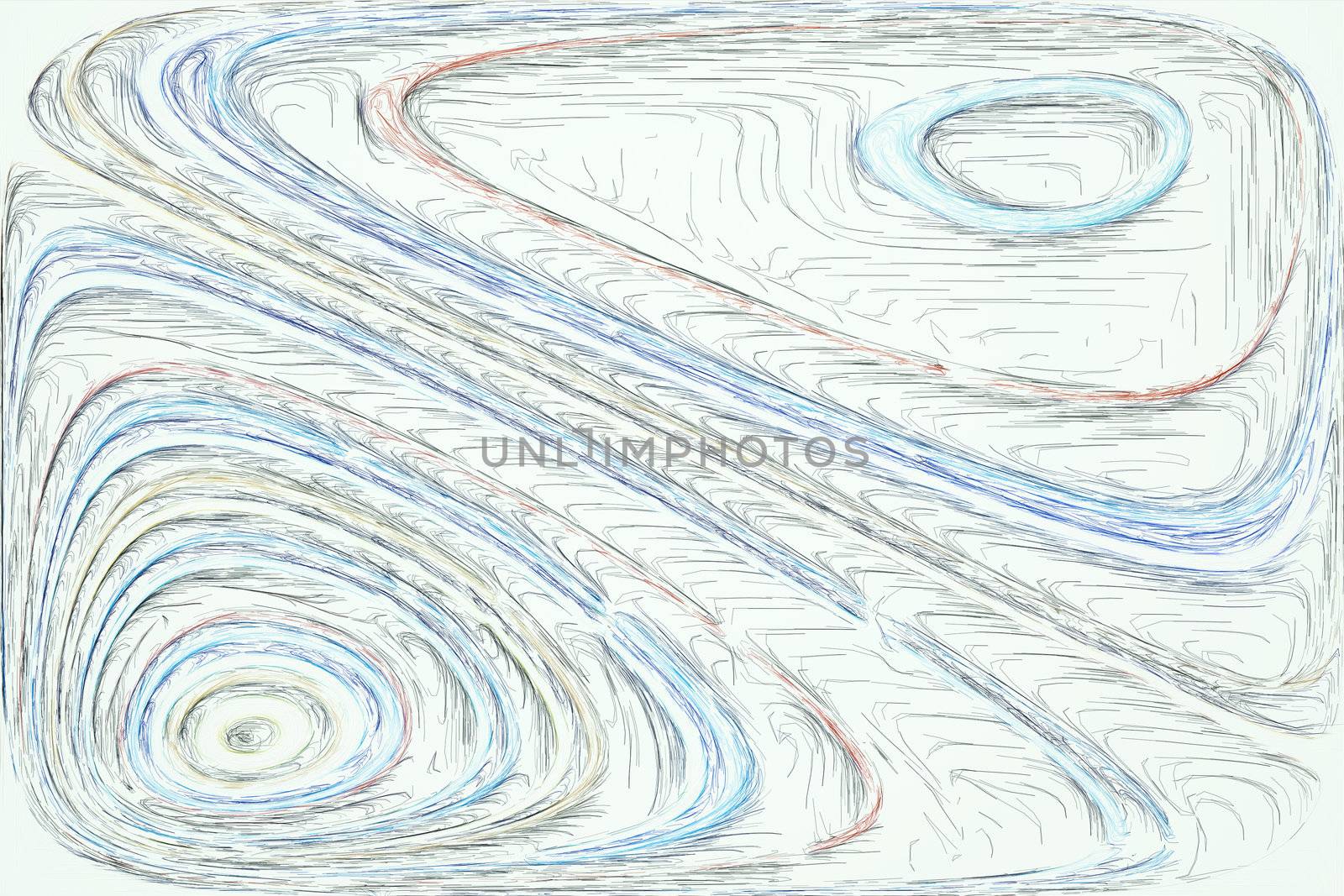 A unique line drawing pattern as a background