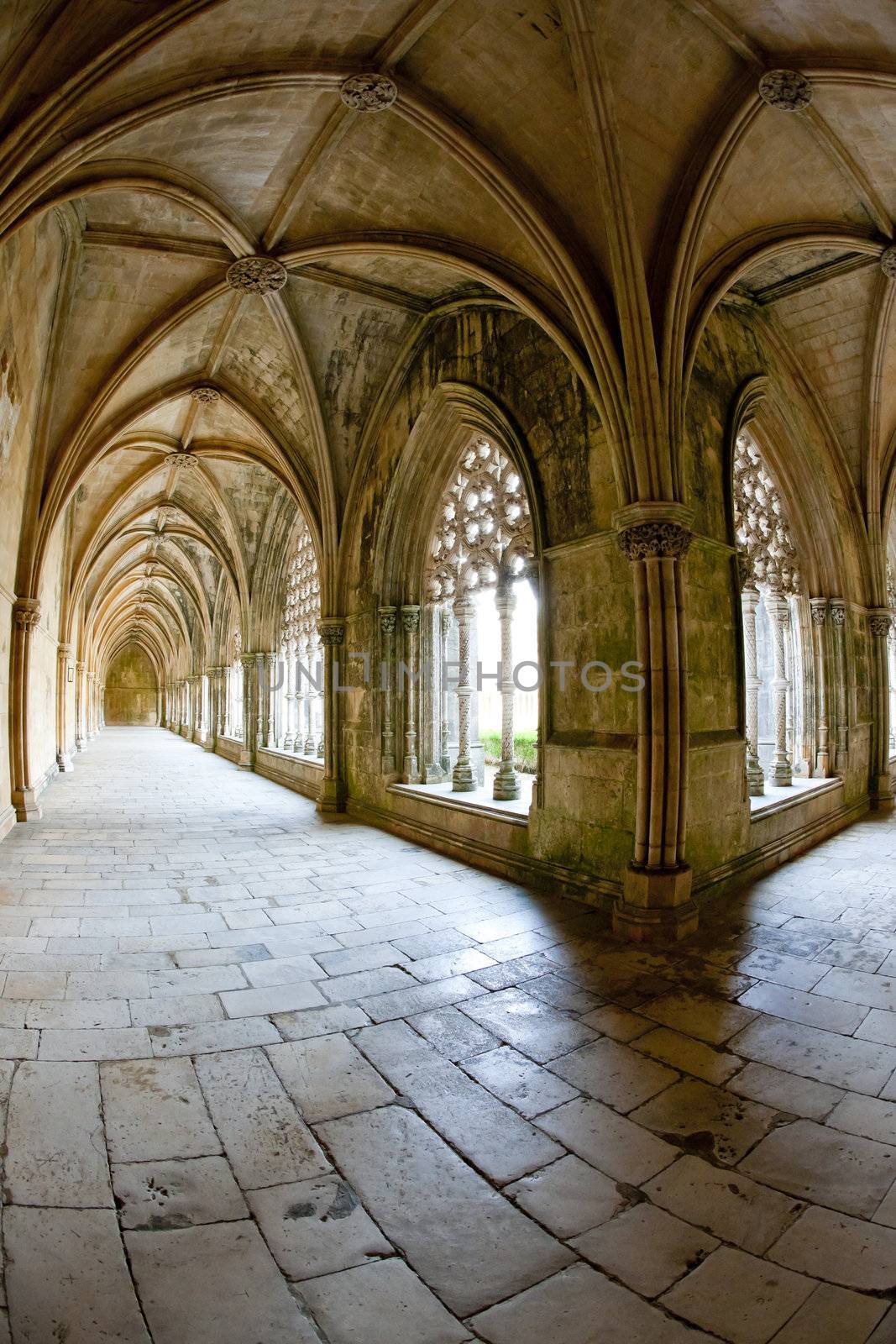 Royal cloister of Santa Maria da Vitoria Monastery, Batalha, Estremadura, Portugal