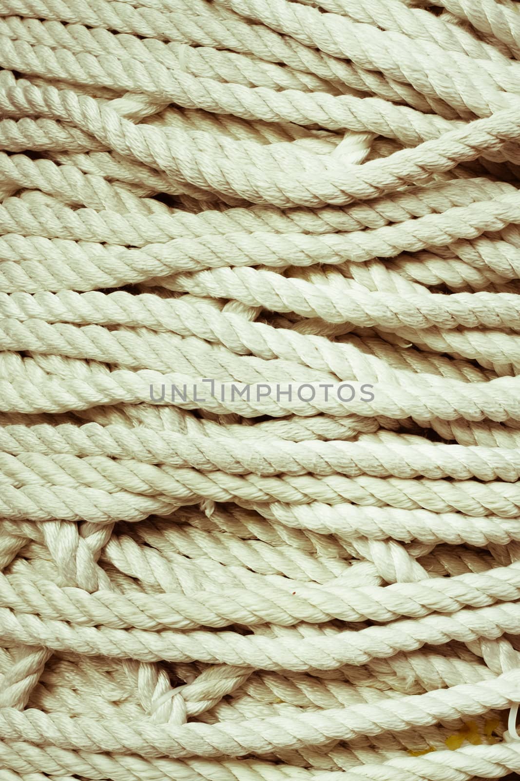 Rope tied loosely in an untidy way as a background image