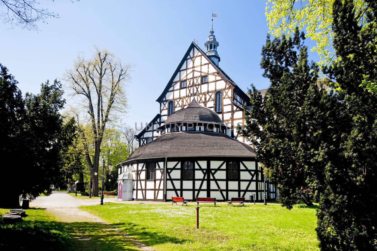 timbered church of Swidnica, Silesia, Poland