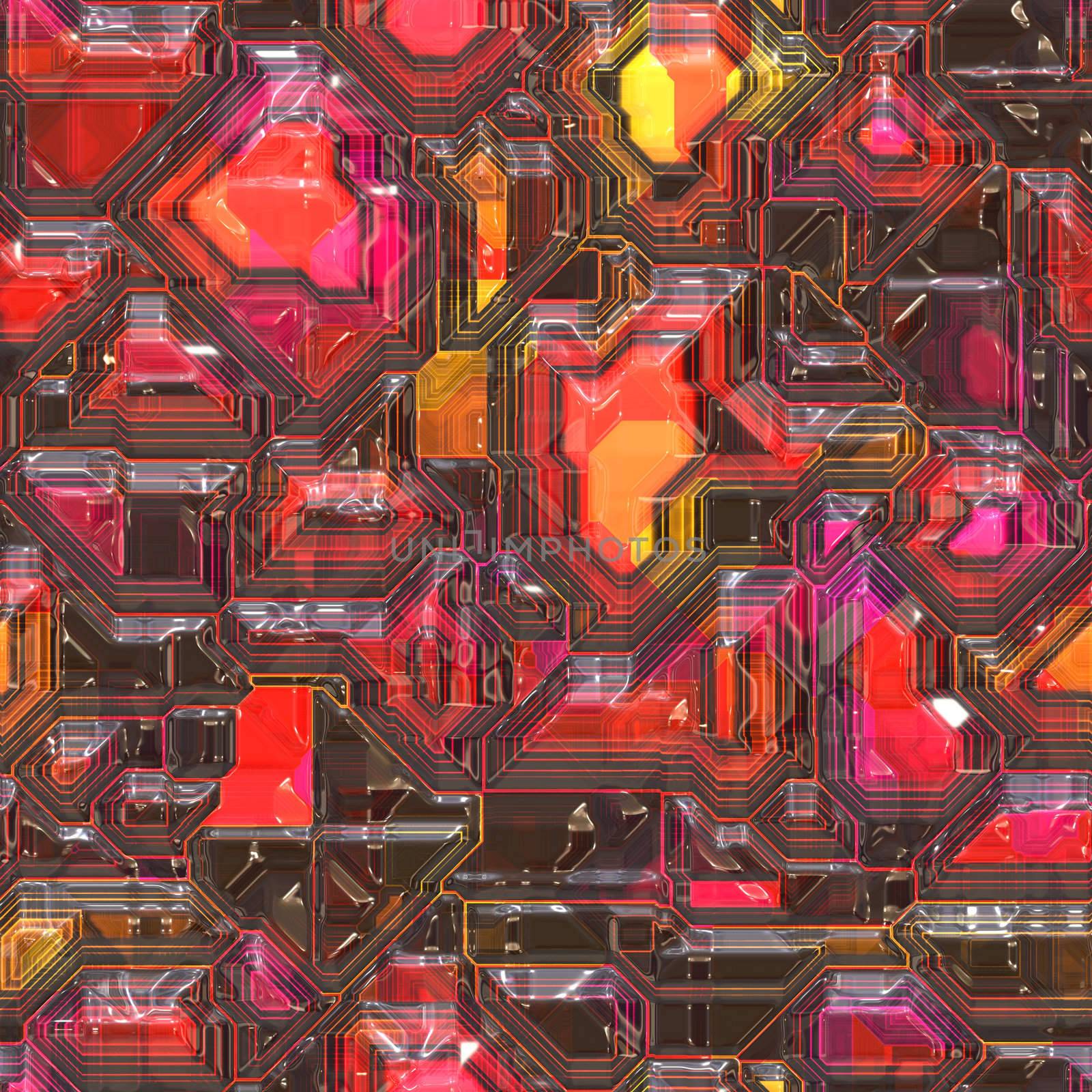 Abstract seamless circuit board background