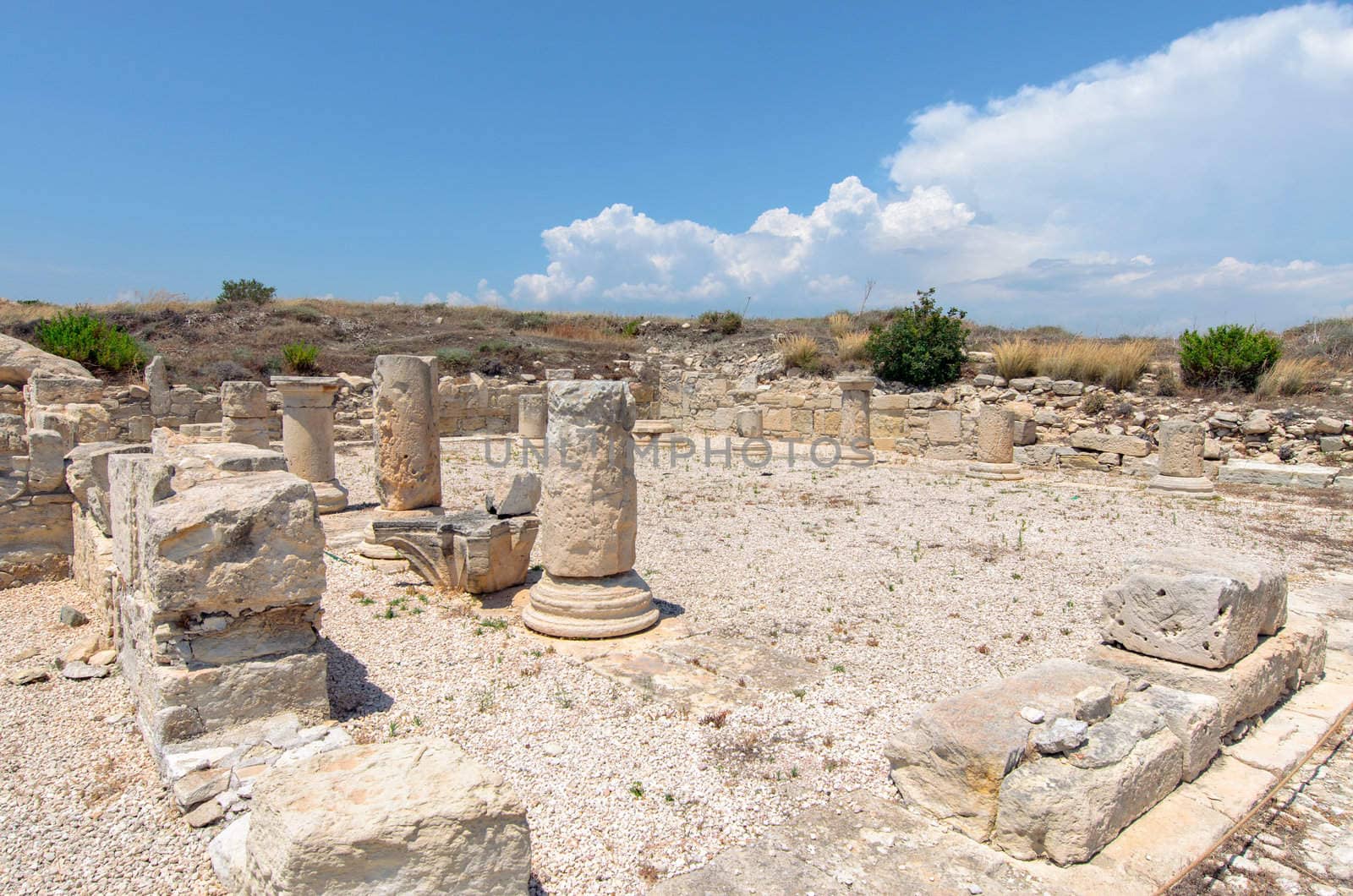 Ruins of ancient town in Cyprus by mahout