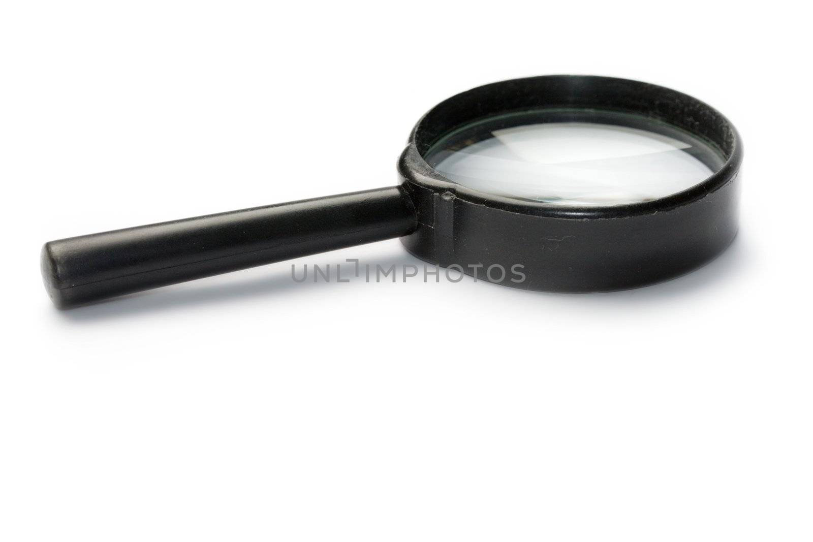 Magnifying glass isolated on the white background by Garsya
