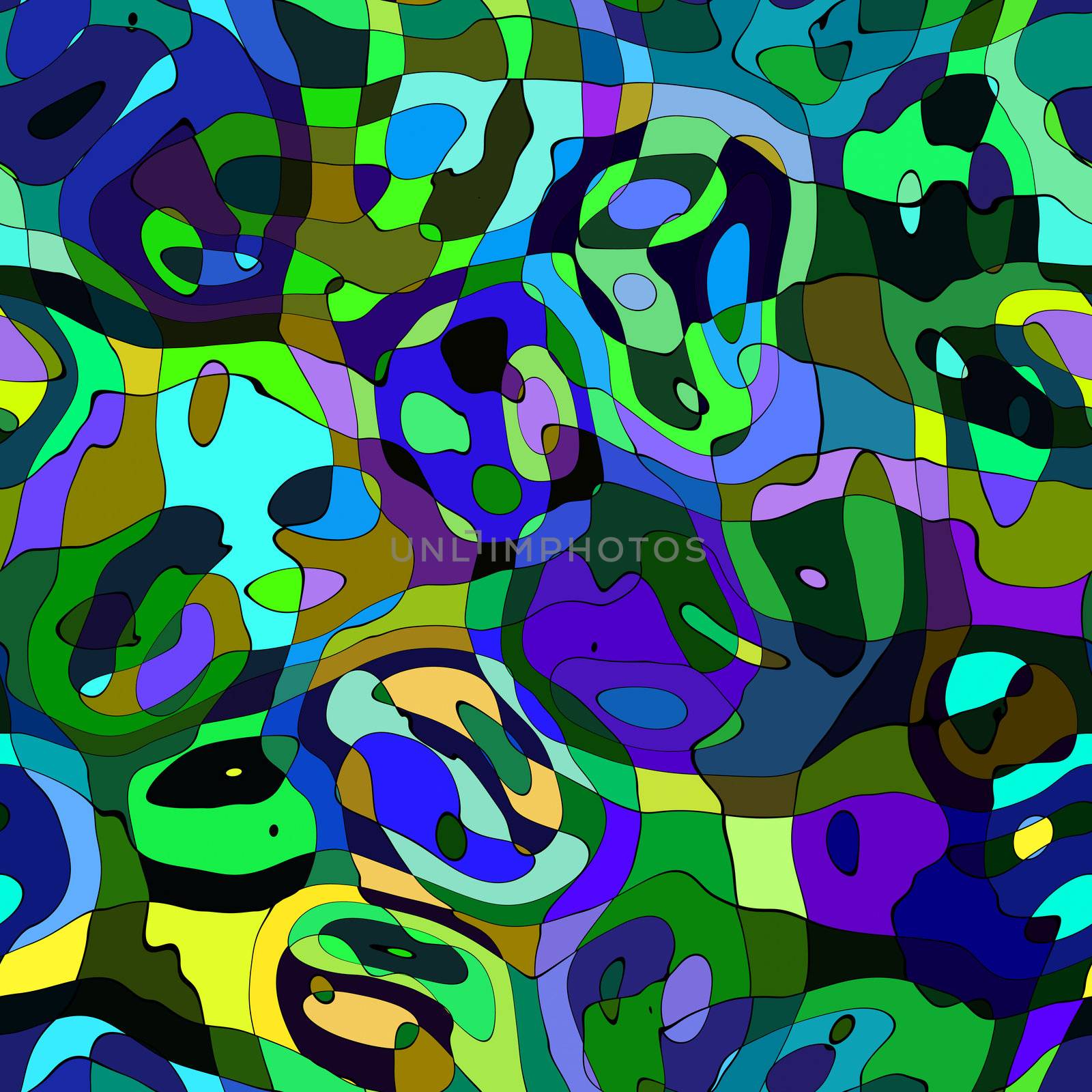 Seamless creative colorful artwork with abstraction pop art