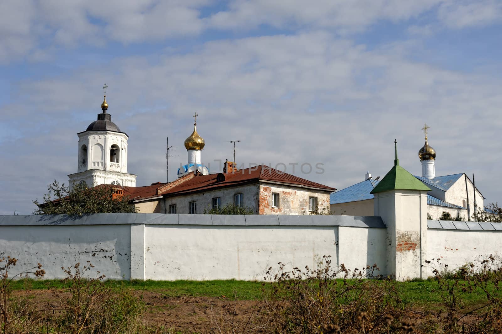 Old russian orthodox monastery by mahout