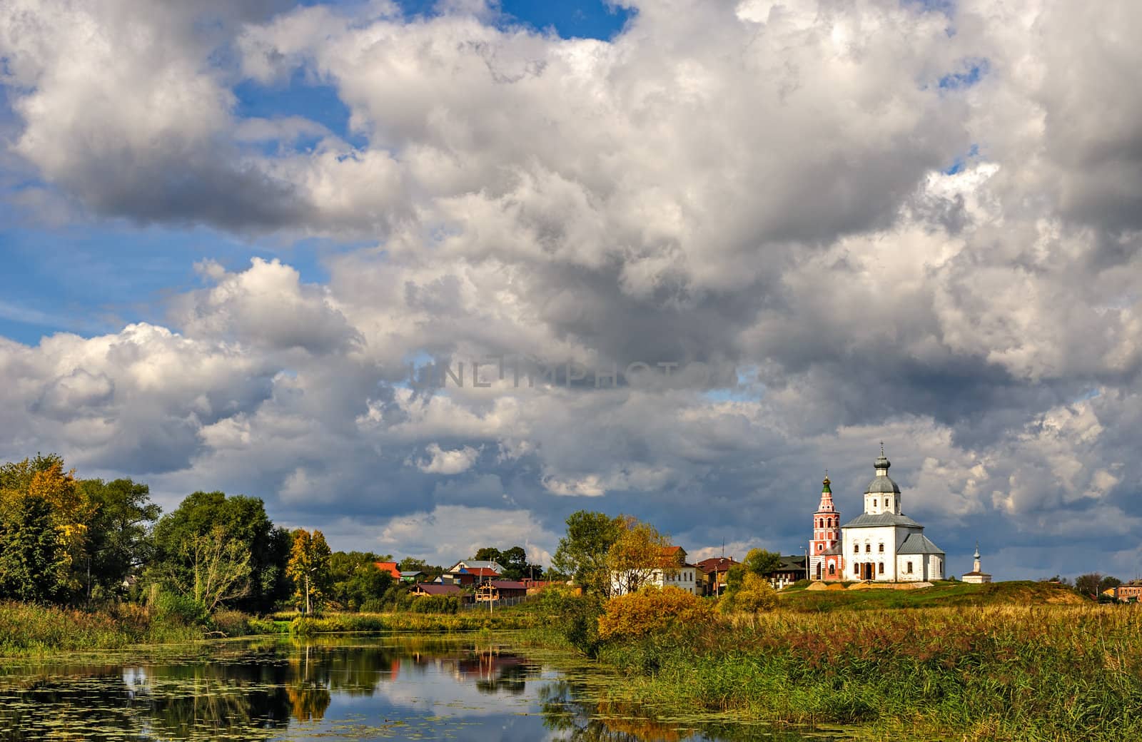 Scenery view of famous russian town Suzdal