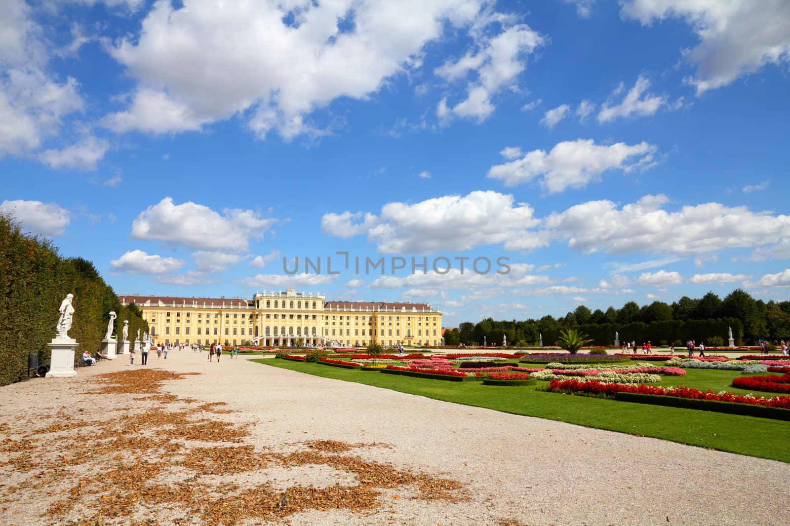 Vienna, Austria - Schoenbrunn Palace, a UNESCO World Heritage Site.