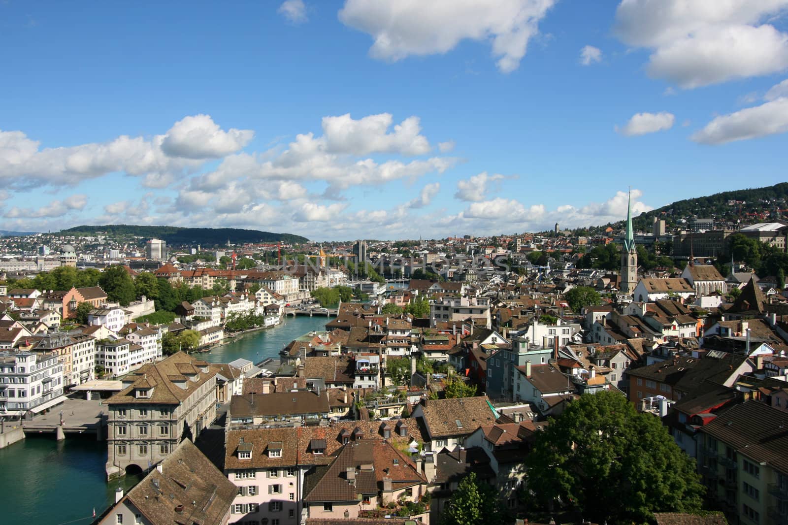 Zurich, Switzerland - cityscape of beautiful old town