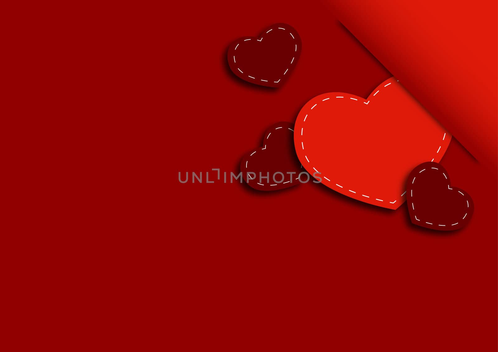 congratulatory background with hearts by rodakm