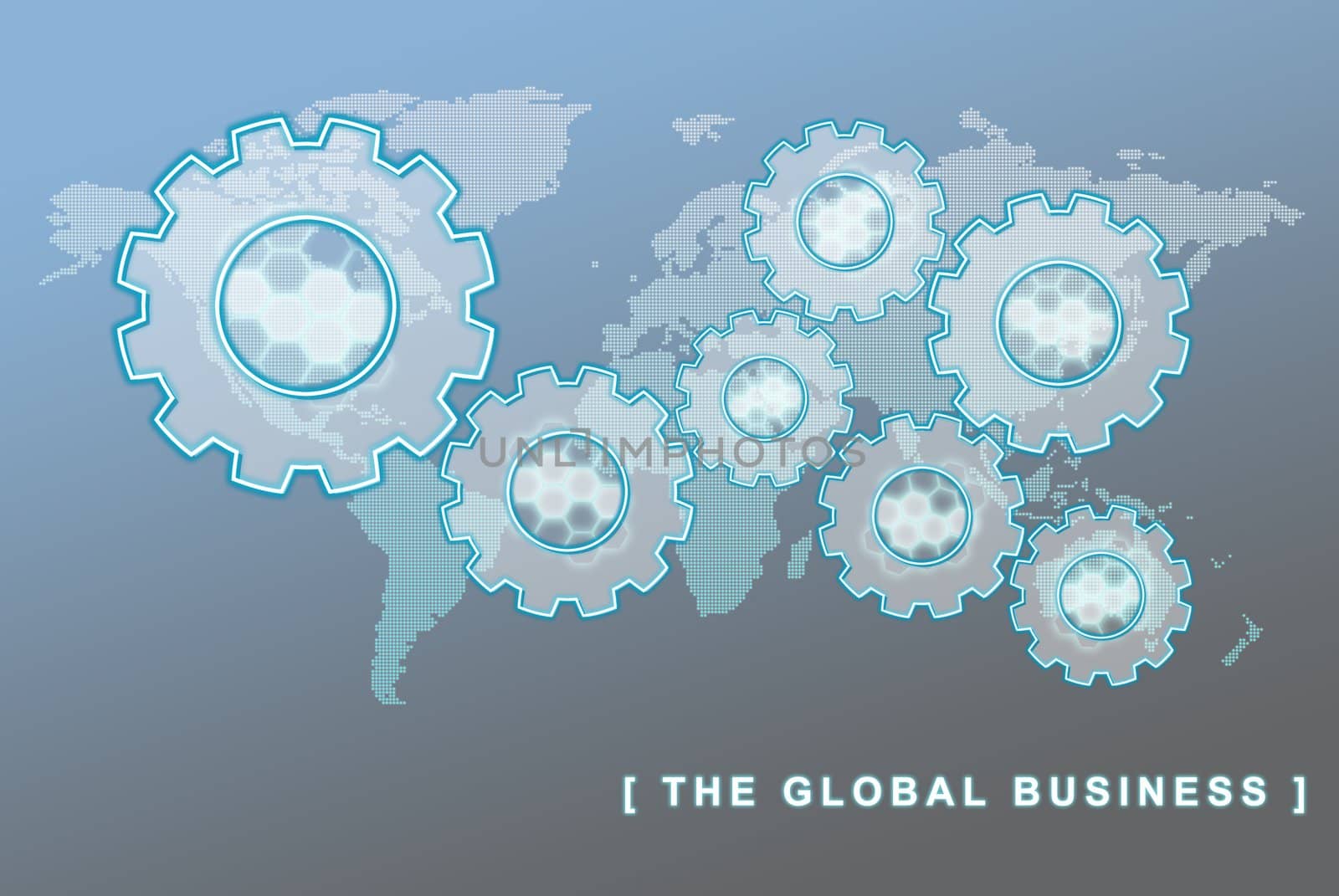 The global economy business concept, can be use for related global business, finance futuristic minimalist concepts