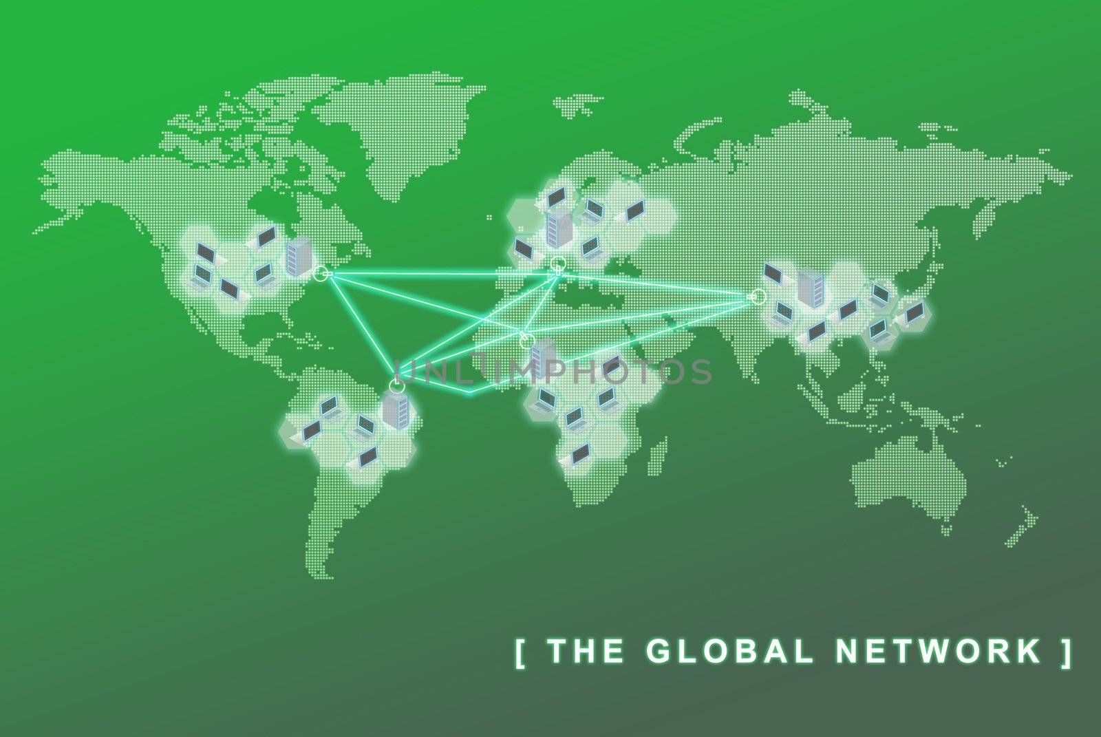 The global network business concept by sasilsolutions