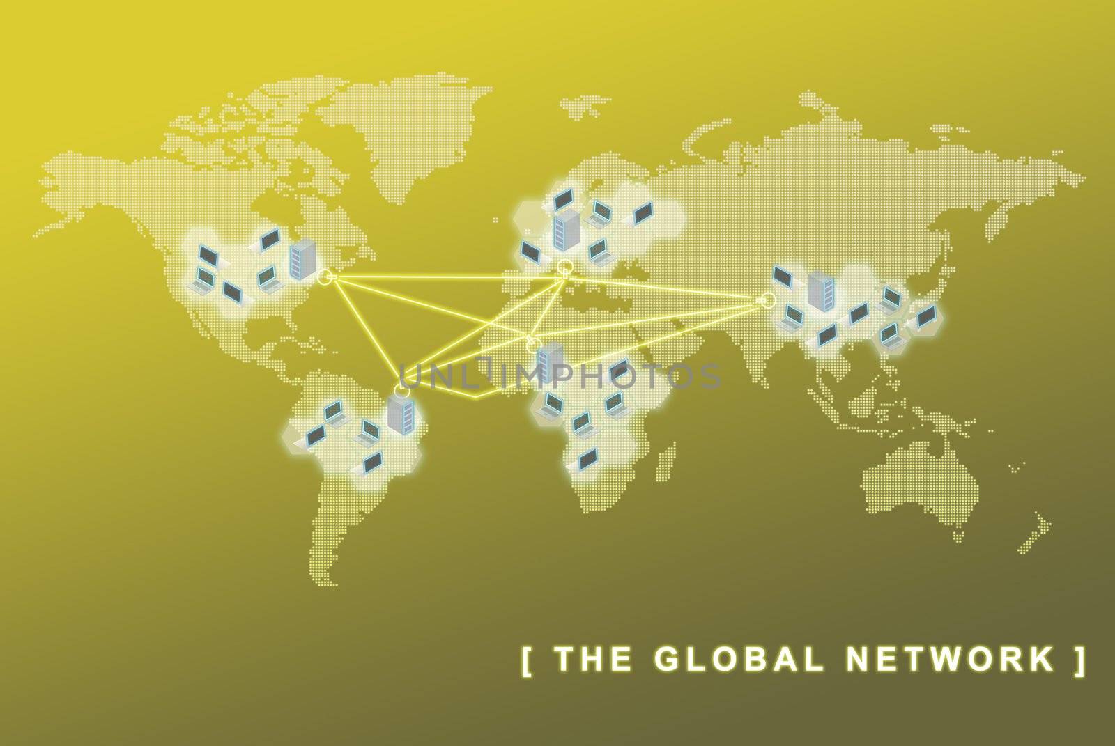The global network business concept by sasilsolutions