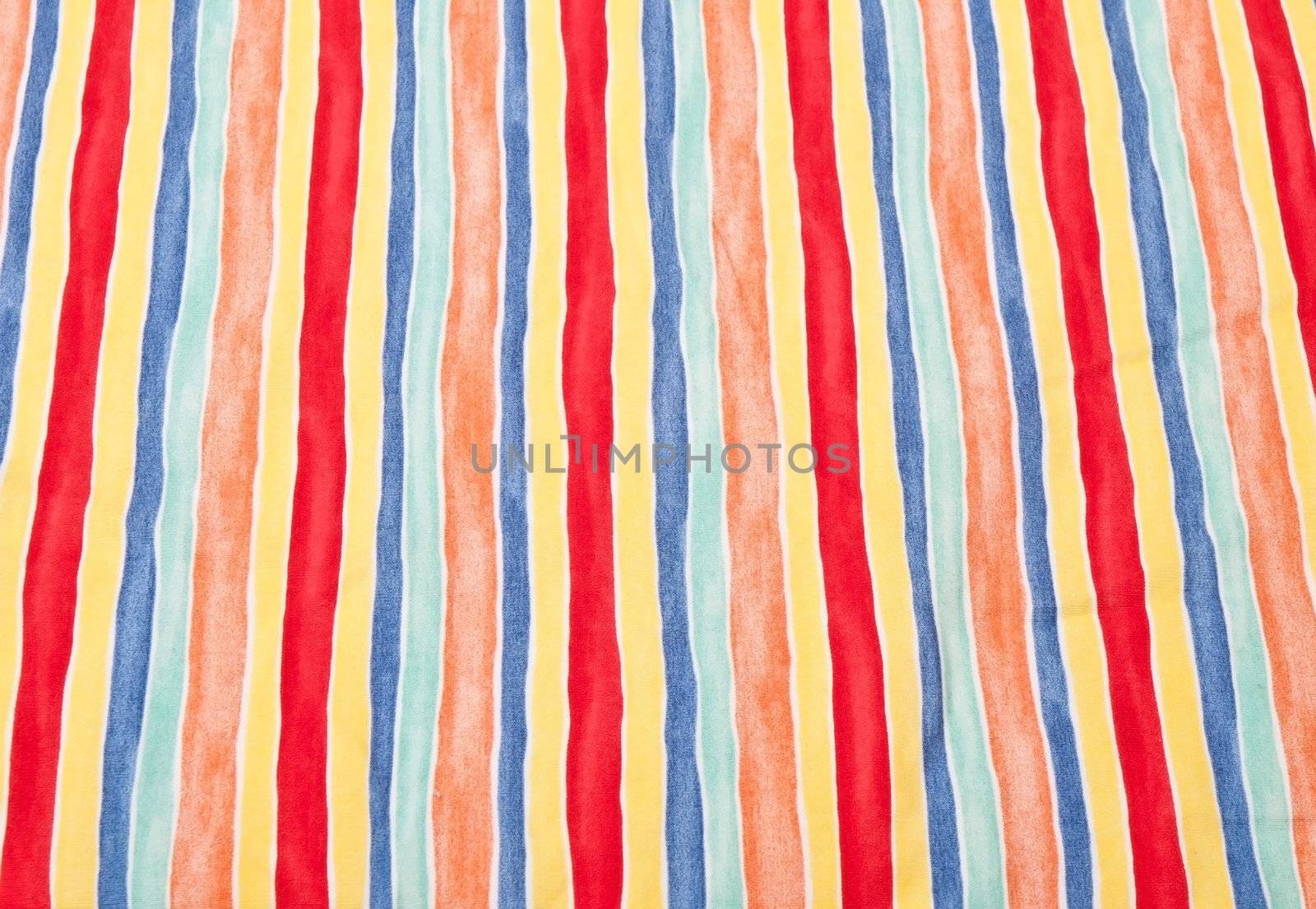 colorful stripes on cotton fabric