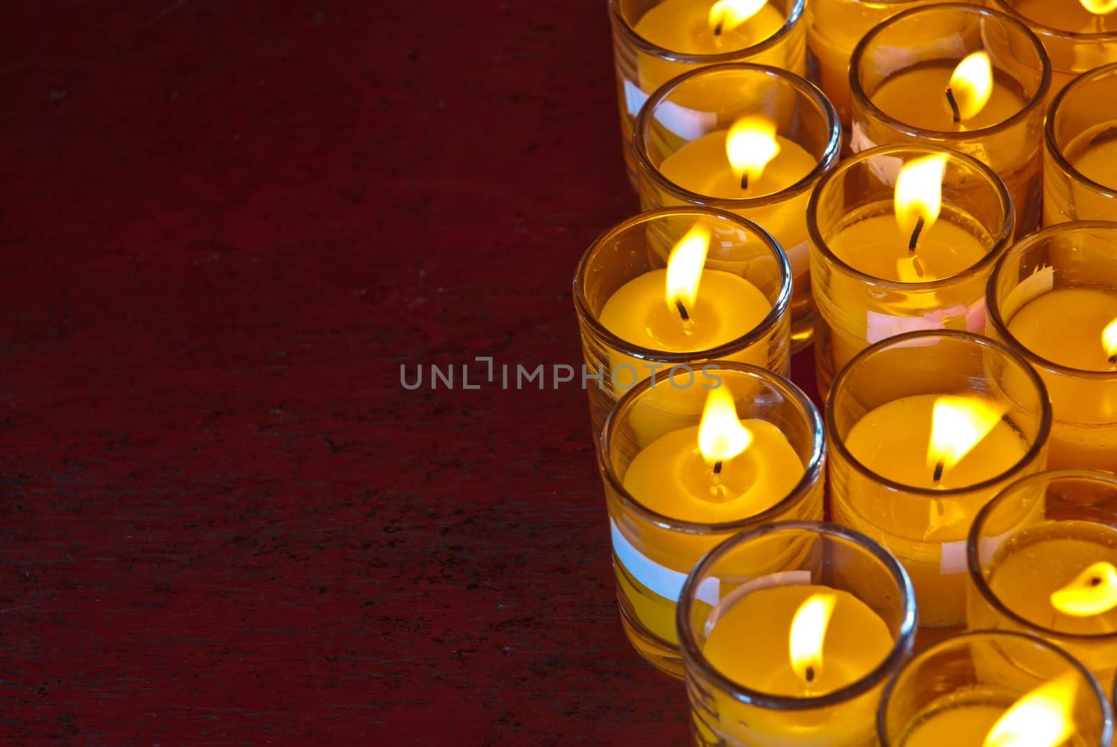 Fully lid candles background by sasilsolutions