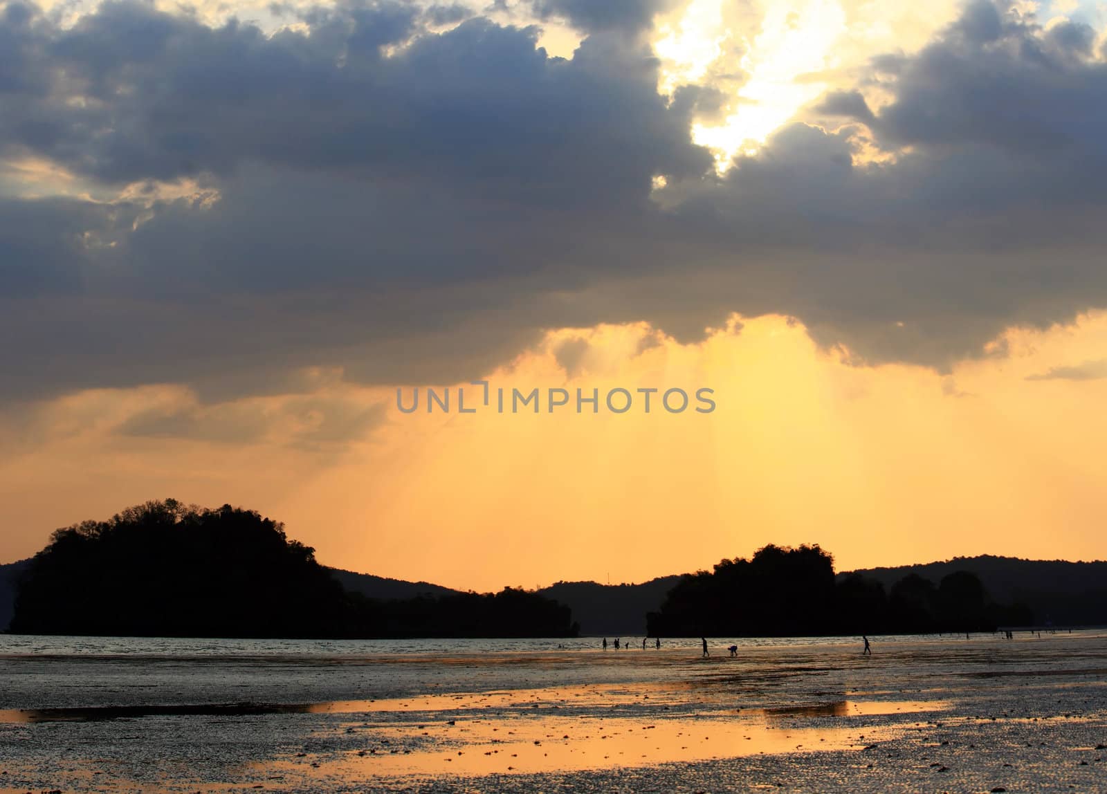 Sunset at Krabi Beach Thailand