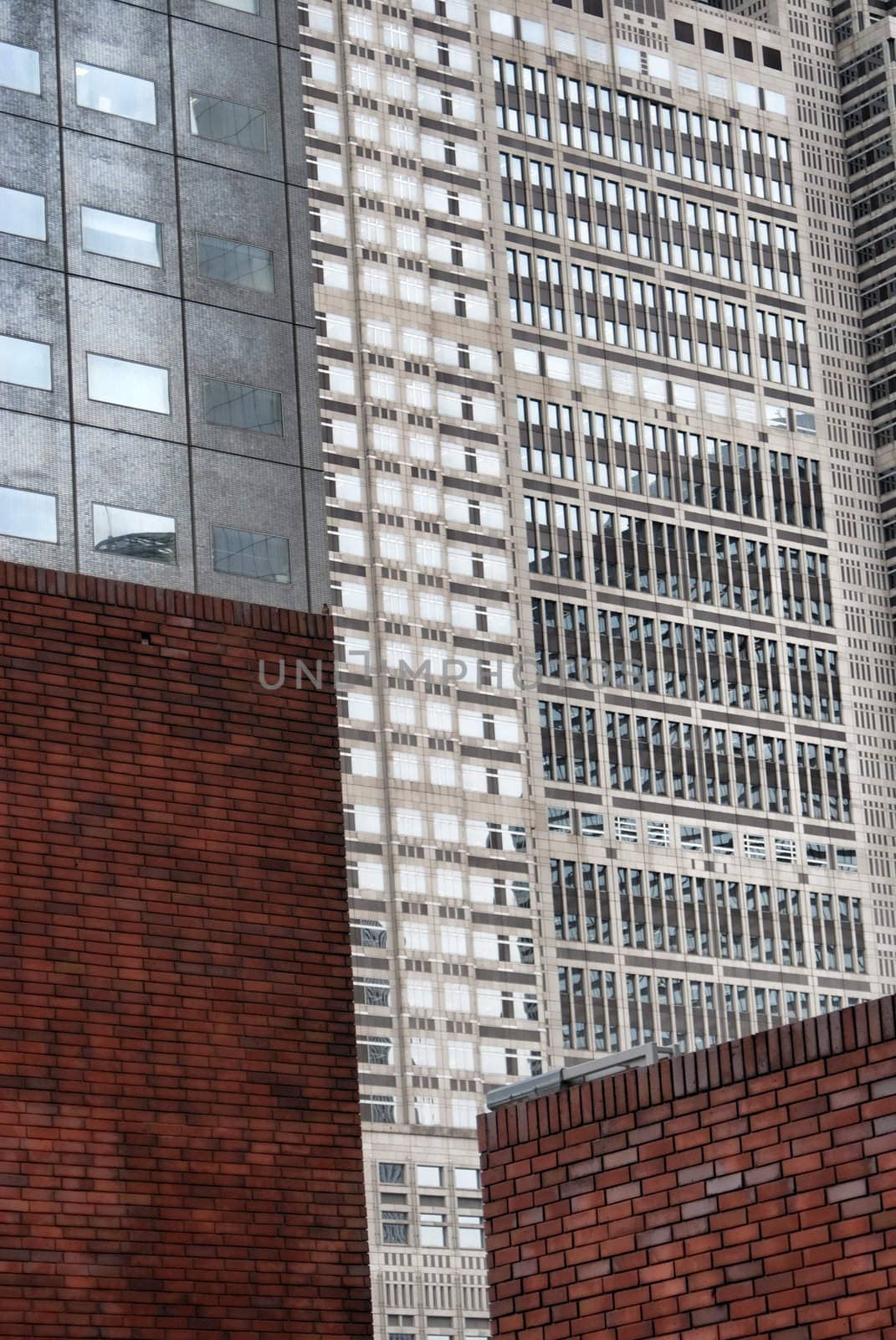 skyscraper with windows and glass and steel