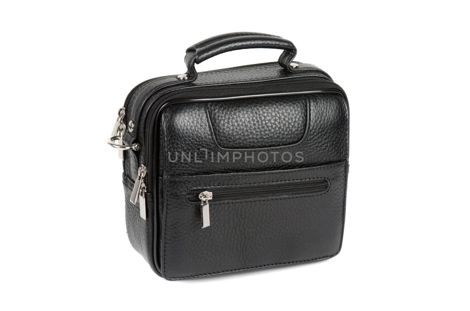 black male bag isolated on white background