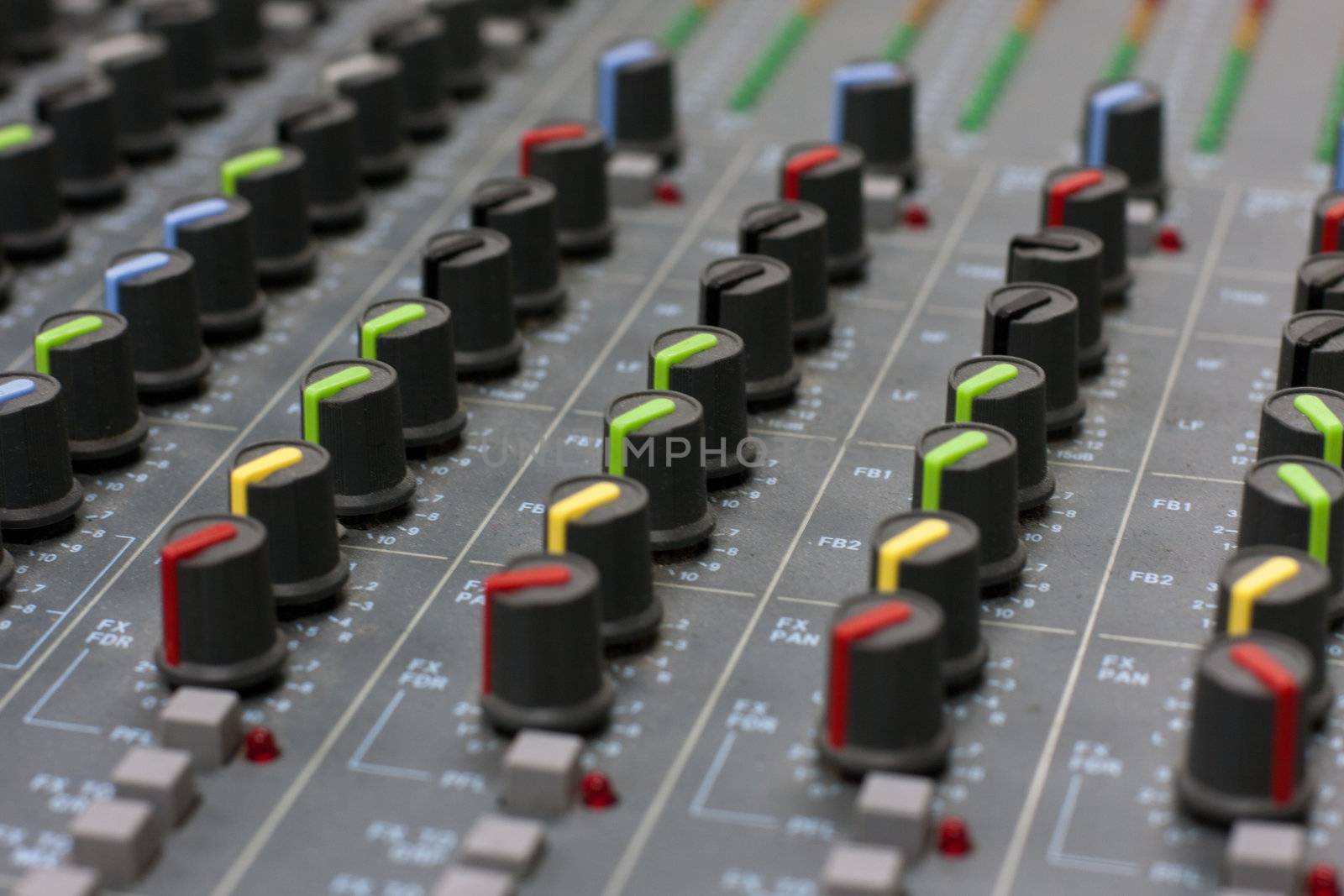 Audio mixing board console by GunterNezhoda