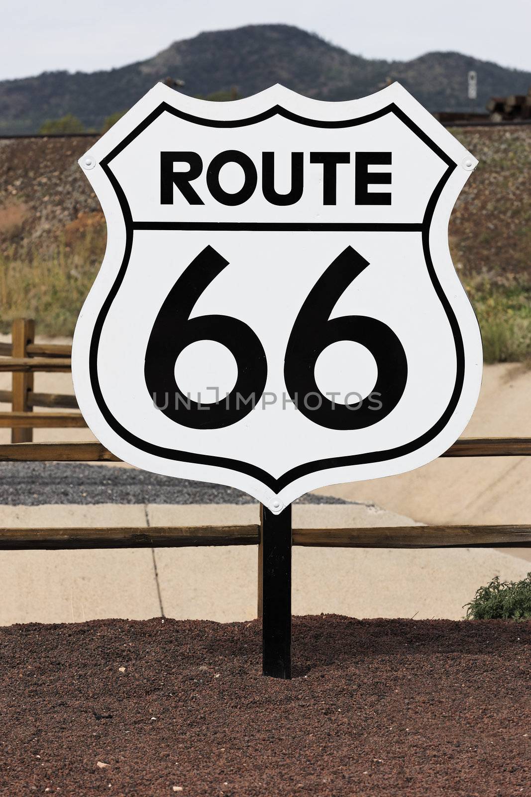the nostalgic route 66 sign, USA